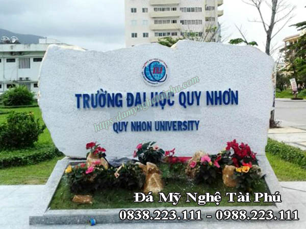 Bảng hiệu đá đẹp cho trường học - Đồ Đá Mỹ Nghệ Tài Phú - Công Ty CP Sản Xuất Và Đầu Tư Tài Phú