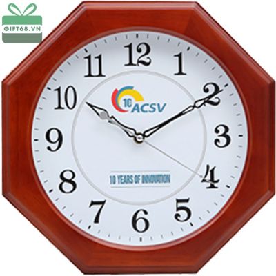 Đồng hồ bát giác in logo - Quà Tặng Hà Thành - Công Ty TNHH Quà Tặng Hà Thành