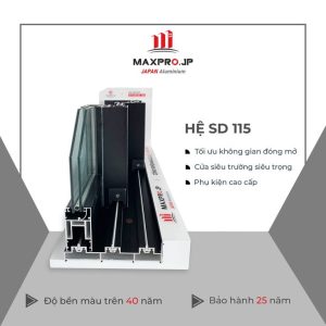 Cửa nhôm Maxpro H115 - Đức Phát Door - Công Ty TNHH Đức Phát Door
