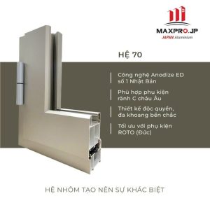 Cửa nhôm Maxpro H70 - Đức Phát Door - Công Ty TNHH Đức Phát Door