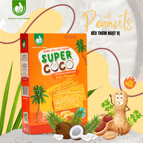 Bánh dừa nướng đậu phộng 180gr