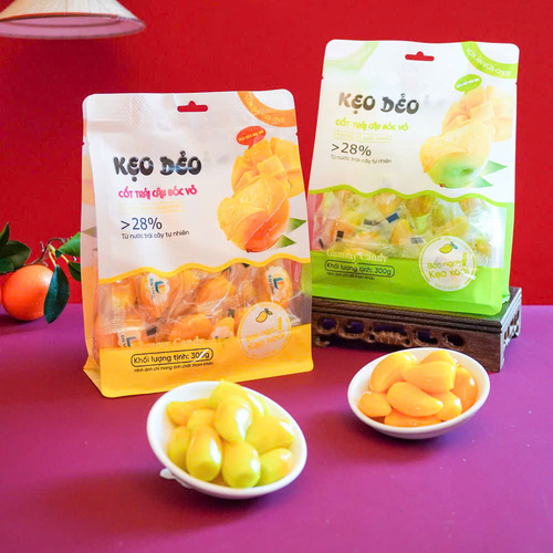 Kẹo dẻo xoài bóc vỏ