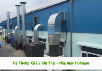 Hệ thống xử lý khí thải công ty Holinam
