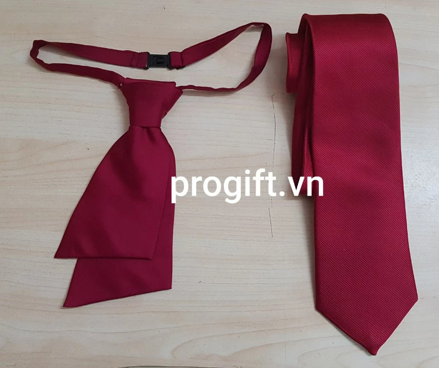 Bộ cà vạt + nơ nữ đồng phục - Quà Tặng PROGIFT - Công Ty Cổ Phần In Và Truyền Thông Công Nghệ