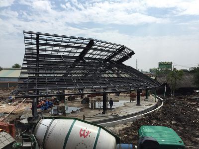 Nhà thép tiền chế khung keo thép Zamil
