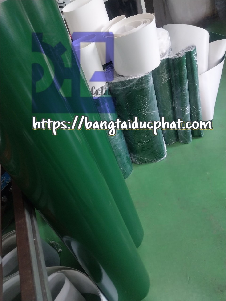 Băng tải PVC - Băng Tải Đức Phát - Công Ty TNHH Đầu Tư Phát Triển Sản Xuất Thương Mại Đức Phát