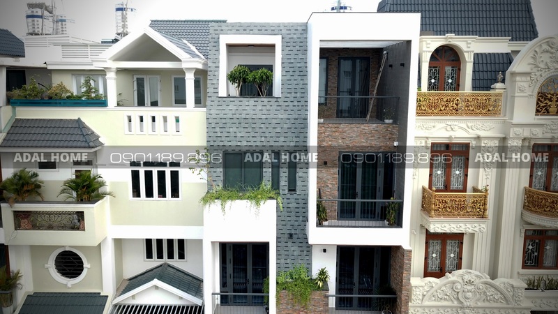 Mặt dựng nhà phố KDC An Sương