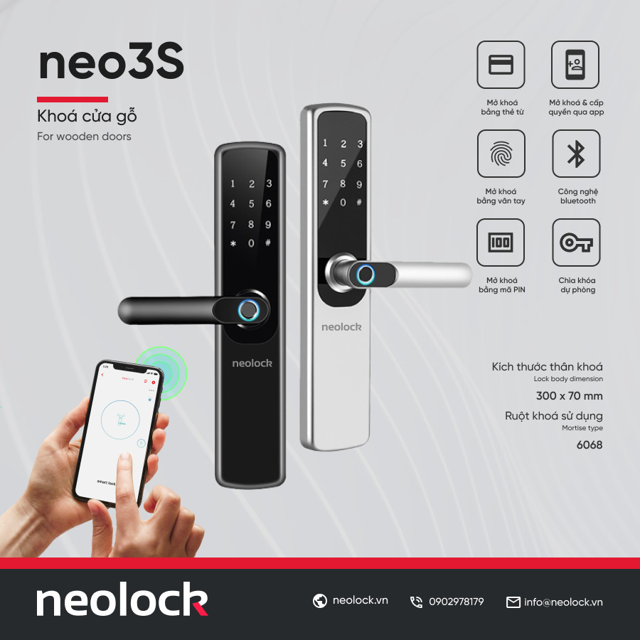 Hệ thống khóa cửa Neolock - Công Ty TNHH Thương Mại Dịch Vụ Công Nghệ NEO