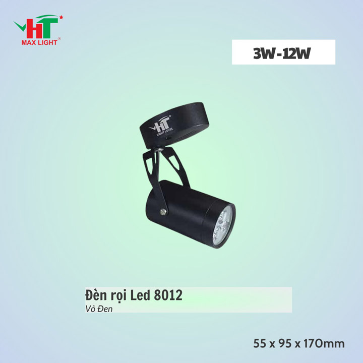 Đèn Ngồi LED 8012 – Vỏ Đen - Đèn Led HT Max Light - Công Ty TNHH Sản Xuất Thương Mại NetZero Sài Gòn