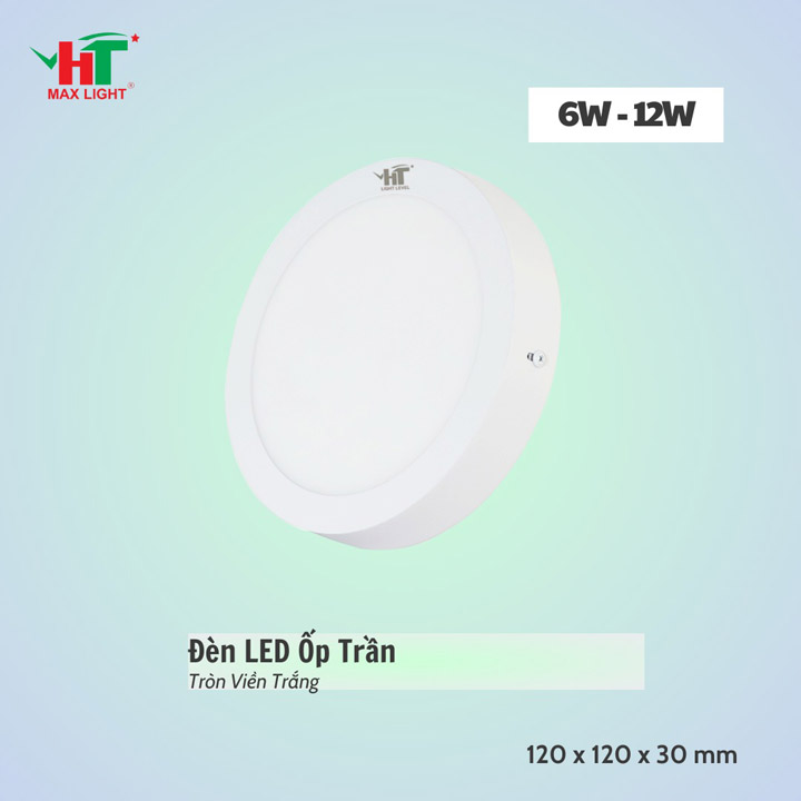 Đèn LED ốp trần tròn - Đèn Led HT Max Light - Công Ty TNHH Sản Xuất Thương Mại NetZero Sài Gòn