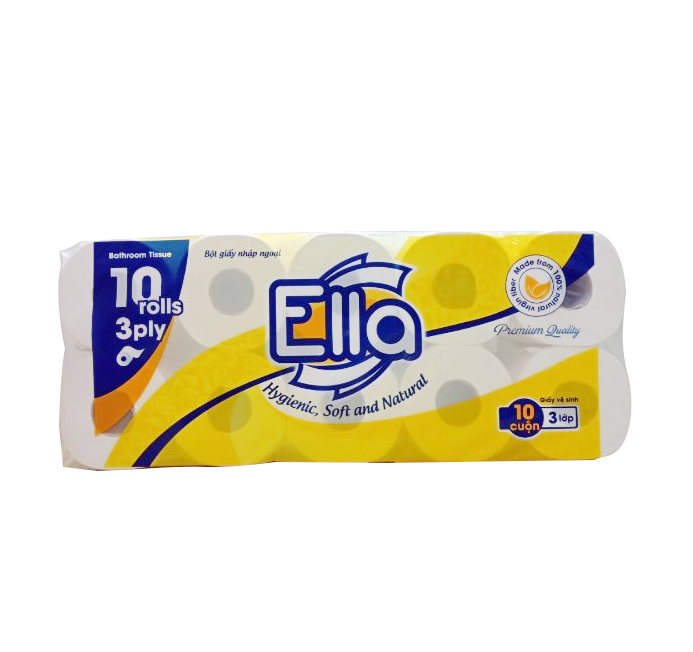 Giấy vệ sinh Ella 10 cuộn vàng