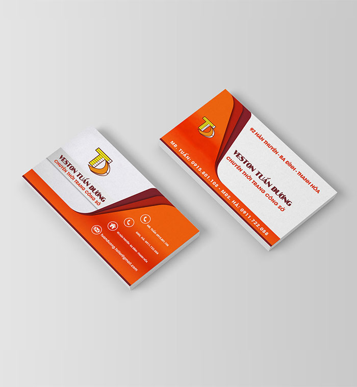 In Namecard không cán màng - In Nam Mỹ - Công Ty TNHH MTV Thiên Y