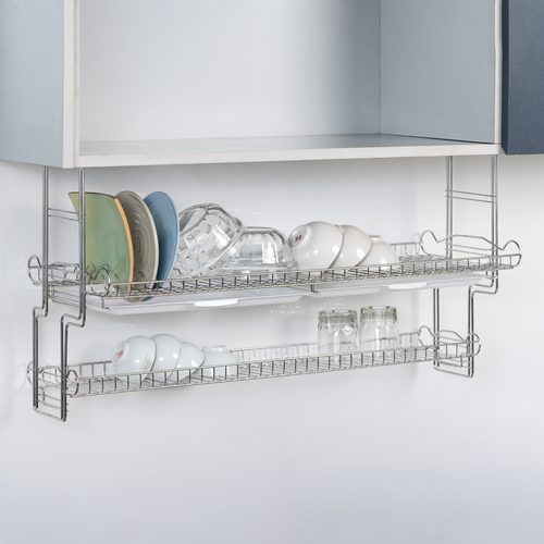 Giá úp chén bát treo tủ bếp trên Wide 2 tầng - Đồ Gia Dụng Inox Daijin Vina - Công Ty TNHH Daijin Vina