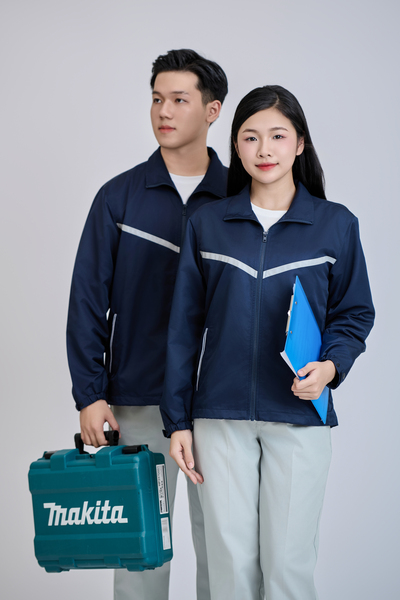 Áo khoác gió xanh than - May Đồng Phục Sao Mai - Công Ty TNHH Thương Mại Sao Mai