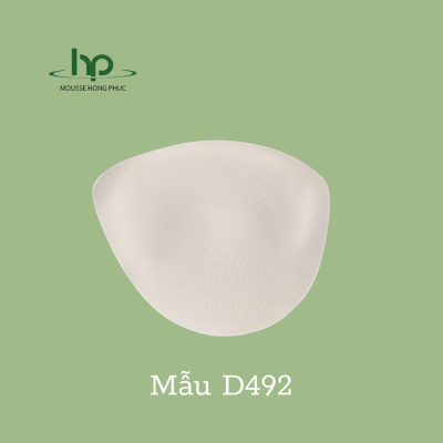Mút lót áo - Mã D492 - Đệm Vai, Đệm Ngực Hồng Phúc - Công Ty TNHH Mousse Xốp Định Hình Hồng Phúc