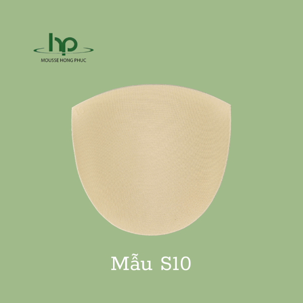 Mút lót áo - Mã S10 - Đệm Vai, Đệm Ngực Hồng Phúc - Công Ty TNHH Mousse Xốp Định Hình Hồng Phúc