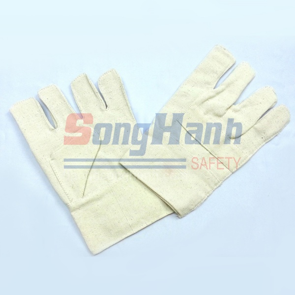 Găng tay vải bạt trắng 3 lớp - Bảo Hộ Lao Động Song Hành - Công Ty TNHH Thương Mại Dịch Vụ Bảo Hộ Lao Động Song Hành
