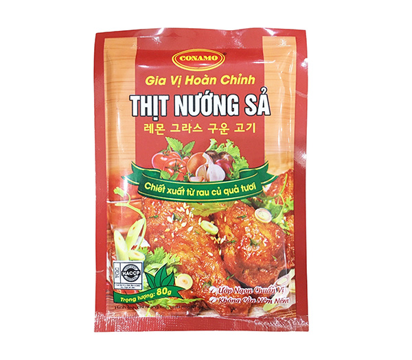 Gia vị hoàn chỉnh Thịt nướng sả - Gia Vị Conamo Việt Nam - Công Ty TNHH Conamo Việt Nam