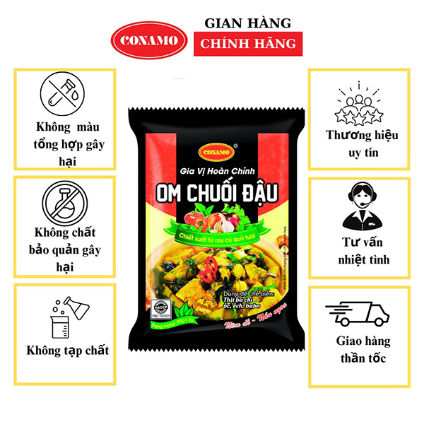 Gia vị hoàn chỉnh om chuối đậu - Gia Vị Conamo Việt Nam - Công Ty TNHH Conamo Việt Nam
