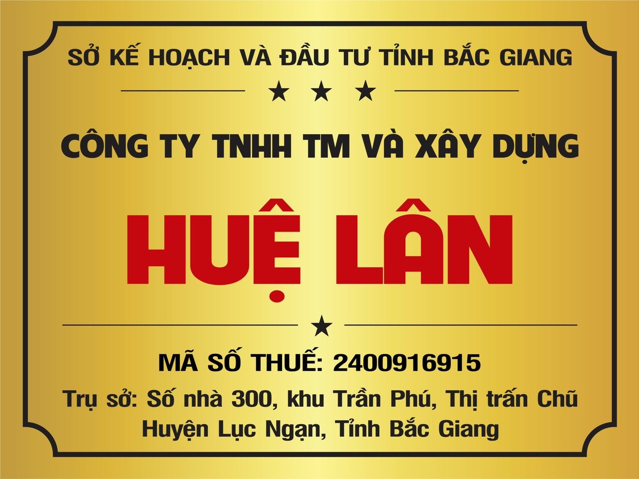 Hình ảnh công ty - Công Ty TNHH Thương Mại Và Xây Dựng Huệ Lân