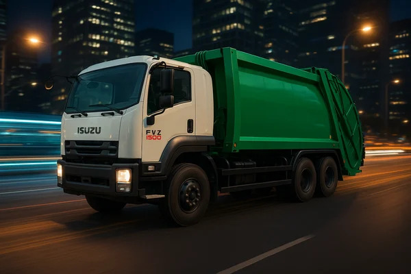 Xe cuộn ép rác