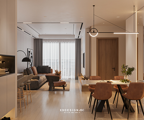 Thiết kế và thi công Mr – Khang – Chung Cư – The Zei - X9 Design JSC - Công Ty Cổ Phần Kiến Trúc & Nội Thất X9 Design