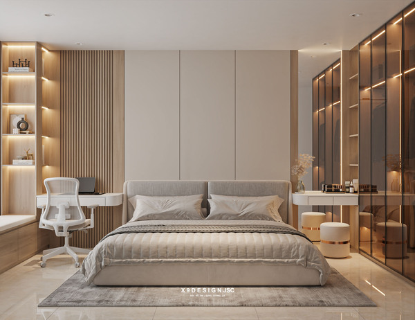 Thiết kế, thi công nội thất phòng ngủ