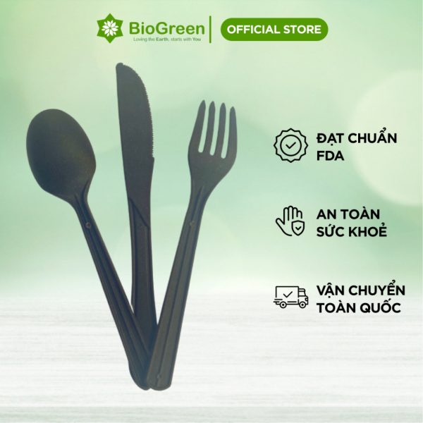 Dao Muỗng Nĩa làm từ bã cà phê