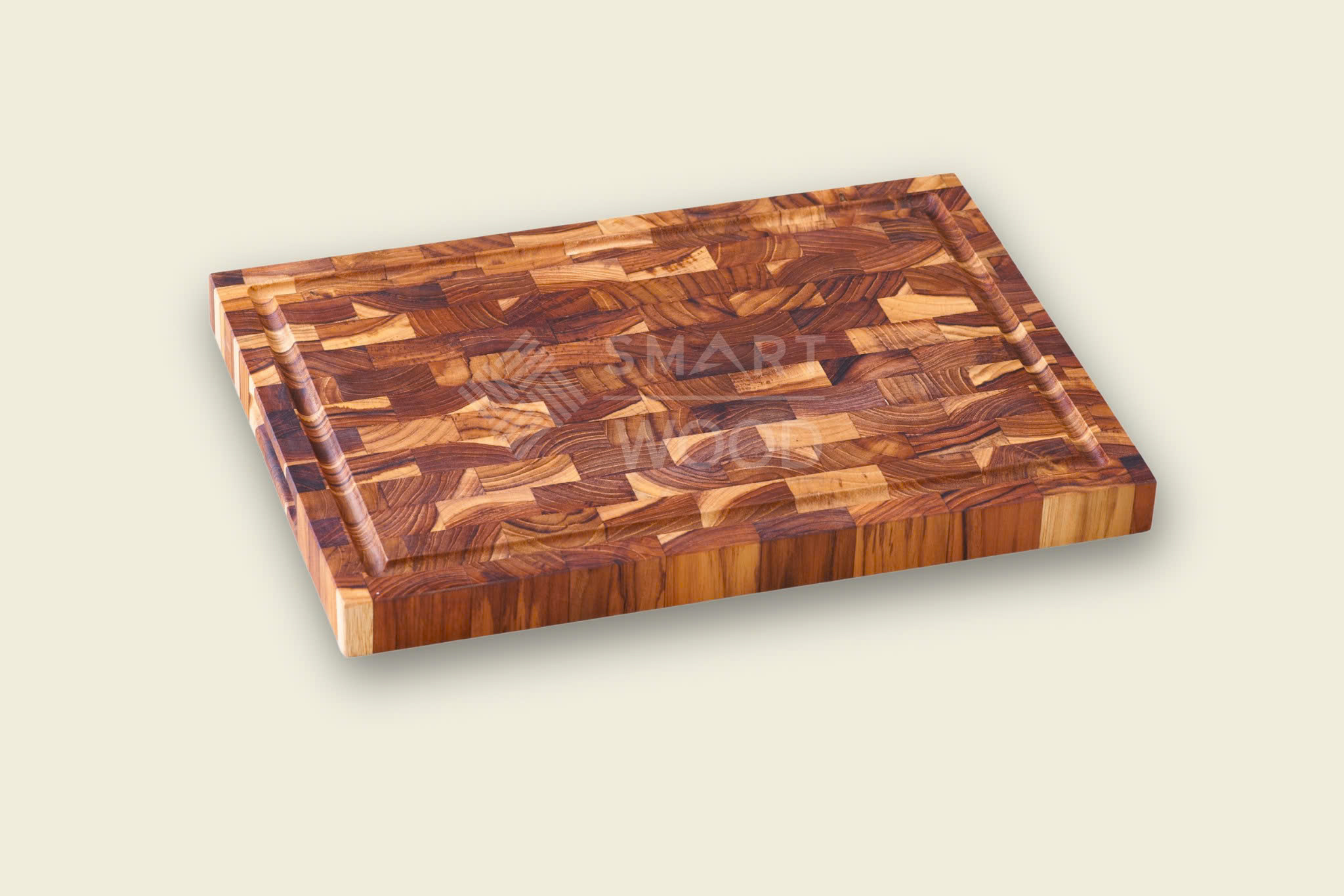 Thớt gỗ teak ghép thớ đầu