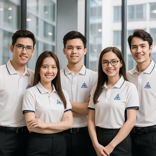 Áo thun trắng đồng phục công ty