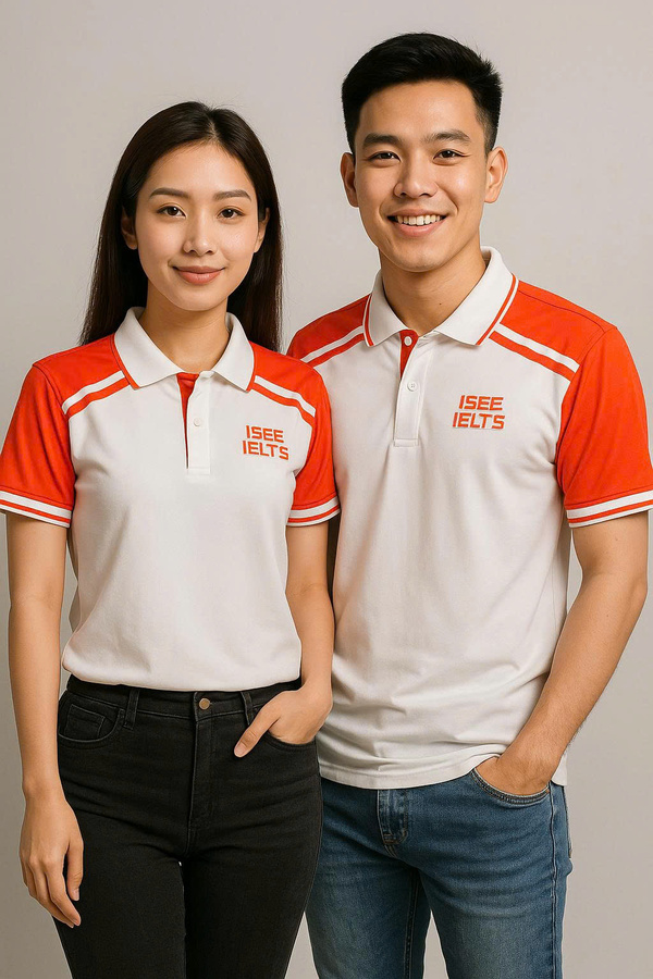 Áo thun đồng phục trung tâm anh ngữ ISEE