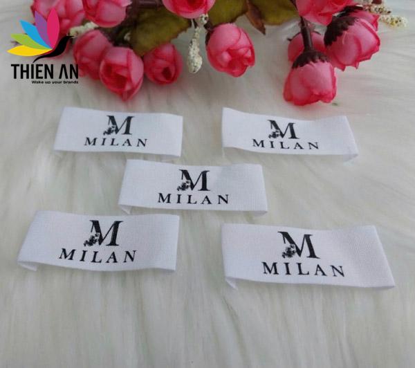 Mác in cotton - Nhãn Mác và Bao Bì Thiên Ân - Công Ty TNHH Nhãn Mác Và Bao Bì Thiên Ân