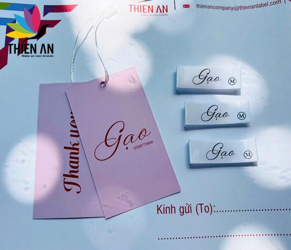 Mác in satin (lụa) - Nhãn Mác và Bao Bì Thiên Ân - Công Ty TNHH Nhãn Mác Và Bao Bì Thiên Ân
