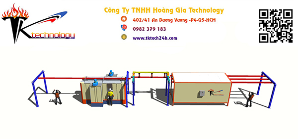 Hệ thống sơn tĩnh điện thủ công - Hoàng Gia Technology - Công Ty TNHH Hoàng Gia Technology