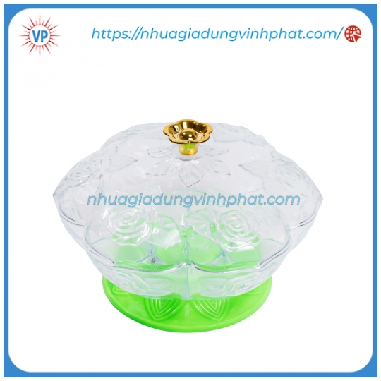 Hộp mứt bông hồng nhỏ không xi - Nhựa Gia Dụng Vinh Phát - Công Ty TNHH Một Thành Viên Thương Mại - Sản Xuất Vinh Phát