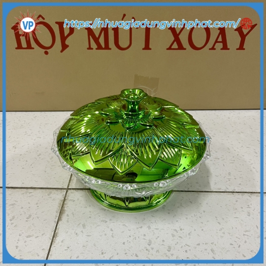 Hộp mứt sen vàng - Nhựa Gia Dụng Vinh Phát - Công Ty TNHH Một Thành Viên Thương Mại - Sản Xuất Vinh Phát