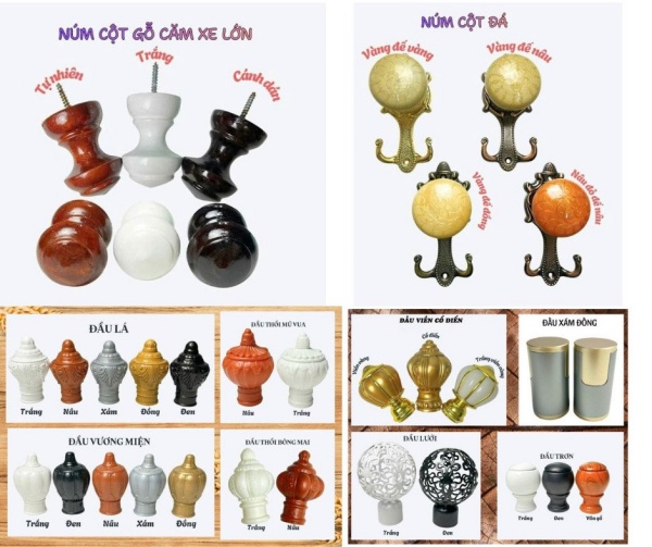 Phụ kiện mành rèm - Công Ty TNHH Nội Thất Mỹ Khánh