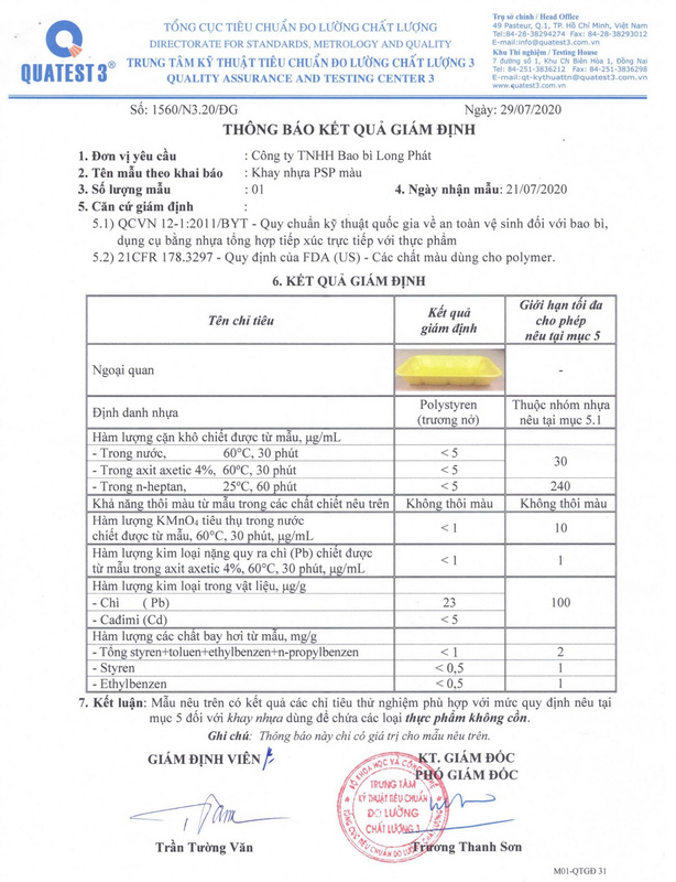 Chứng chỉ, chứng nhận - Bao Bì Long Phát - Công Ty TNHH Bao Bì Long Phát