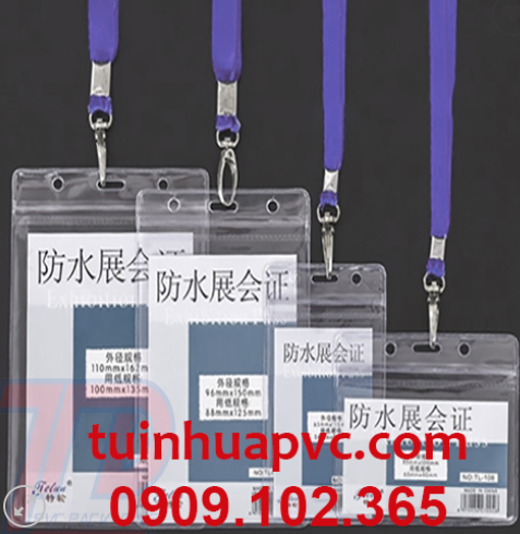 Bảng tên nhựa dẻo có zip chống nước
