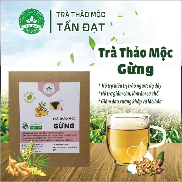 Trà thảo mộc gừng