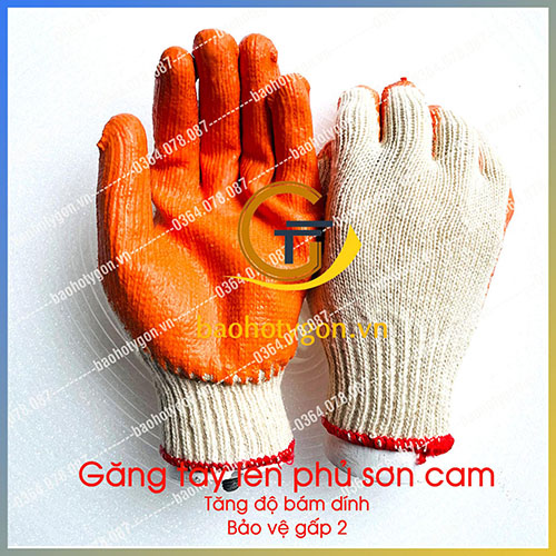 Găng tay vải phủ sơn tăng độ bám - Bảo Hộ Lao Động Ty Gôn - Công ty TNHH An Toàn Lao Động Ty Gôn