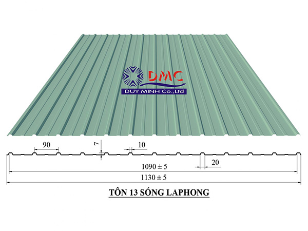 Tôn cán 5-7-9-11-13 sóng vuông - Tôn Duy Minh - Công Ty TNHH Duy Minh