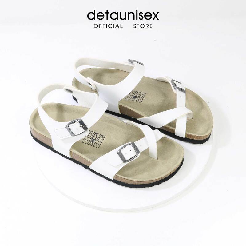 Giày Sandal đế trấu xỏ ngón màu trắng - Giày Dép Đế Trấu Sức Khỏe Detaunisex - Cơ Sở Sản Xuất Kinh Doanh Giày Dép Đế Trấu Detaunisex