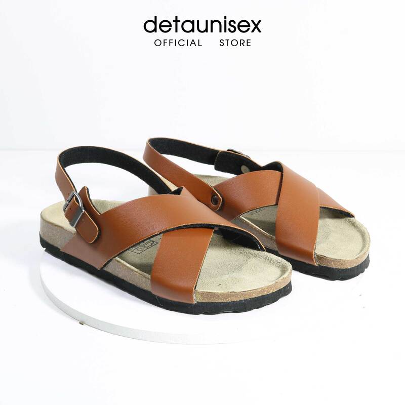 Giày Sandal quai hậu đế trấu quai chéo màu bò - Giày Dép Đế Trấu Sức Khỏe Detaunisex - Cơ Sở Sản Xuất Kinh Doanh Giày Dép Đế Trấu Detaunisex