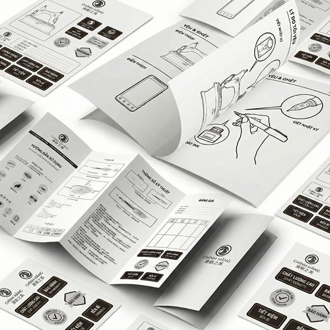 In tờ hướng dẫn - Nhà Máy Sản Xuất Bao Bì Hoàng Gia - Công Ty Cổ Phần Hạ Long Group