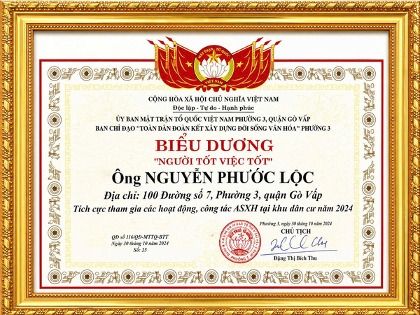Bằng khen