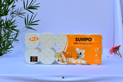 Giấy vệ sinh Sumpo lô 10 cuộn - Giấy Vệ Sinh SumPo, SENDAI, TAROKO - Công Ty TNHH Đầu Tư Phát Triển Thương Mại Và Dịch Vụ Đạt Linh Hương