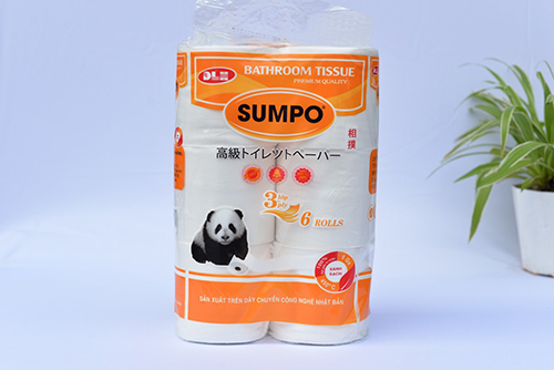 Giấy vệ sinh Sumpo lô 6 cuộn - Giấy Vệ Sinh SumPo, SENDAI, TAROKO - Công Ty TNHH Đầu Tư Phát Triển Thương Mại Và Dịch Vụ Đạt Linh Hương