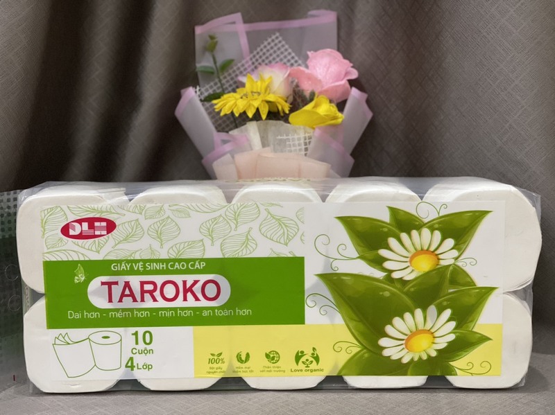 Giấy vệ sinh Taroko 10 cuộn - Giấy Vệ Sinh SumPo, SENDAI, TAROKO - Công Ty TNHH Đầu Tư Phát Triển Thương Mại Và Dịch Vụ Đạt Linh Hương