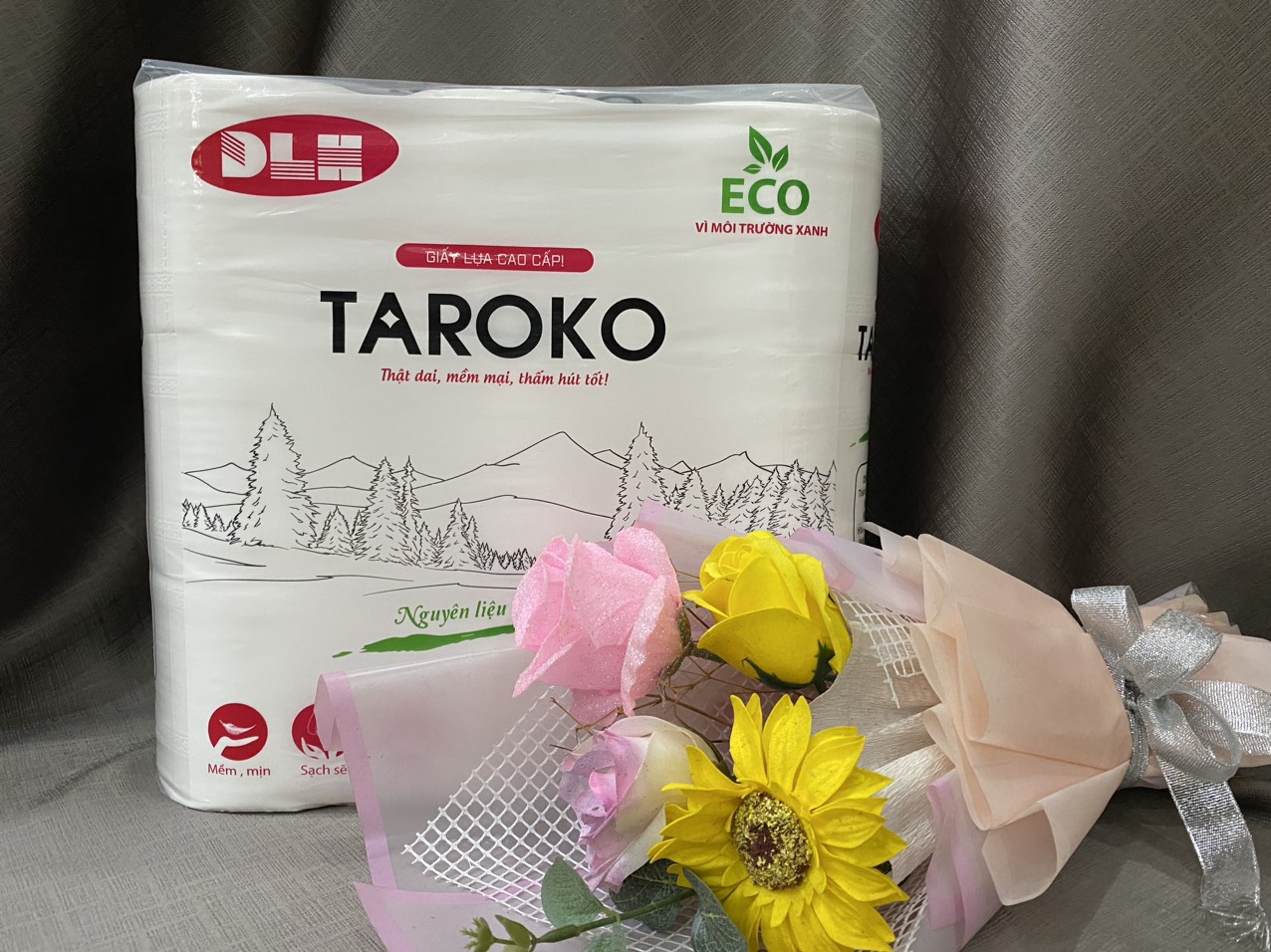 Giấy vệ sinh TAROKO 9 cuộn